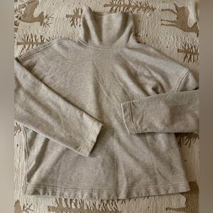 Everlane Mock Neck Gray Sweater Small